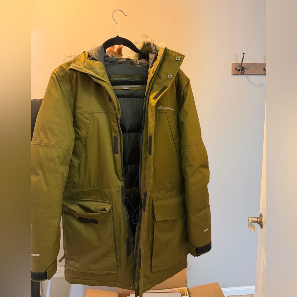 Eddie Bauer Mens Olive Performance Jacket